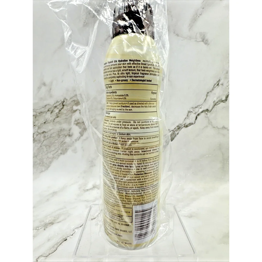 Hawaiian Tropic Weightless Hydration SPF 30 Clear Spray Sunscreen 6 oz NEW